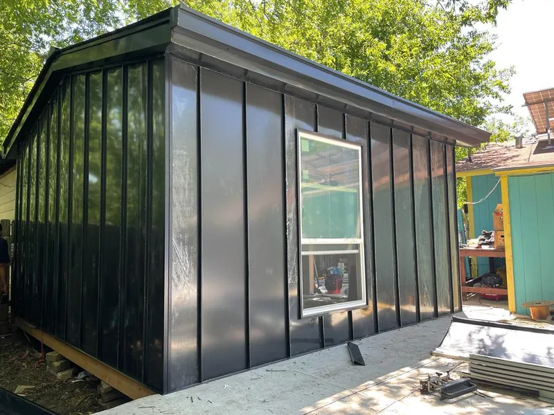 Black standing seam metal wall panels for Metal Roof Installation in Boca Raton